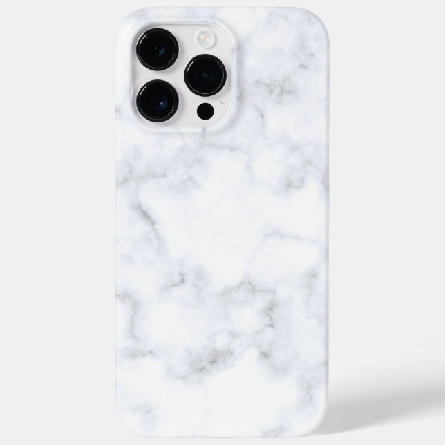 Funda De Case-Mate Para iPhone Mármol Blanco Moderno  (Reverso)