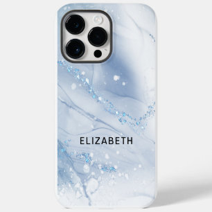 Funda Para iPhone 14 Pro Max De Case-Mate Mármol blanco y dorado con brillo personalizado