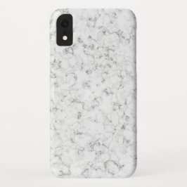 Funda Para iPhone XR Mármol blanco y negro elegante