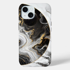 Funda Para iPhone 15 Mármol celeste