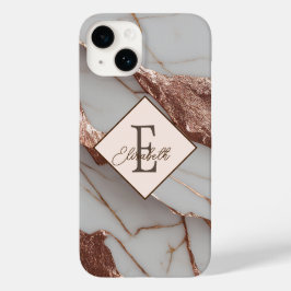 Funda Para iPhone 14 De Case-Mate Mármol de brillo de cobre de moda