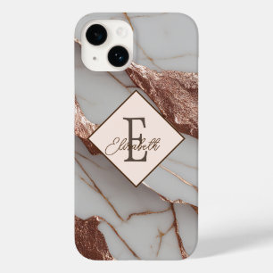 Funda Para iPhone 14 De Case-Mate Mármol de brillo de cobre de moda