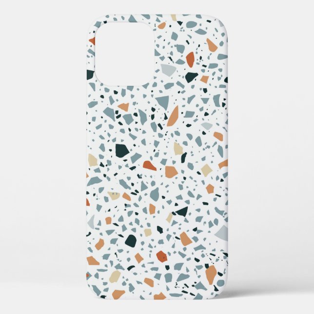 Funda De Case-Mate Para iPhone Mármol de suelo de Terrazzo sin soldadura artesana (Reverso )