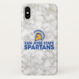 Funda Para iPhone X Mármol del blanco de Spartans del estado de San