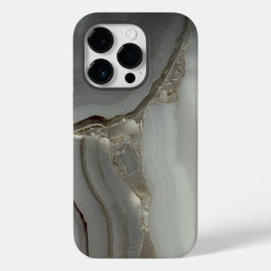 Funda Para iPhone 14 Pro De Case-Mate Mármol Gris con Vena Dorada