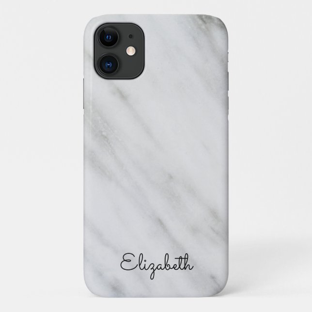 Funda De Case-Mate Para iPhone Mármol gris de Carrara (Reverso)