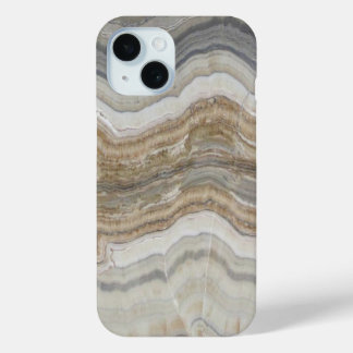 Funda Para iPhone 15 mármol gris marrón blanco escandinavo minimalista