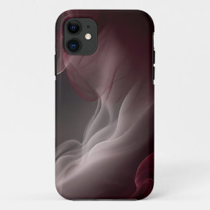 Funda Para iPhone 11 Mármol humeante elegante sobre gris oscuro