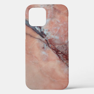 Funda Para iPhone 12 Mármol italiano rosa con falsedad