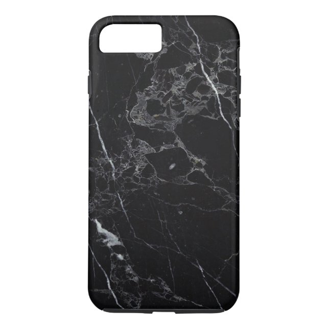 Funda De Case-Mate Para iPhone MÁRMOL NEGRO PixDezines (Reverso)