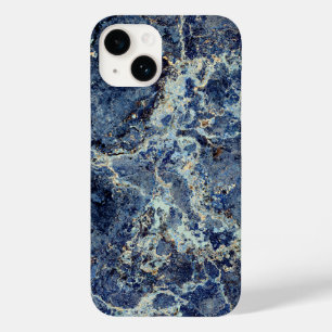 Funda Para iPhone 14 De Case-Mate Mármol negro y venas beiges de color gris oscuro