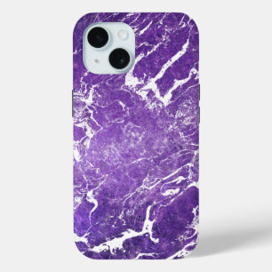 Funda Para iPhone 15 Mármol púrpura