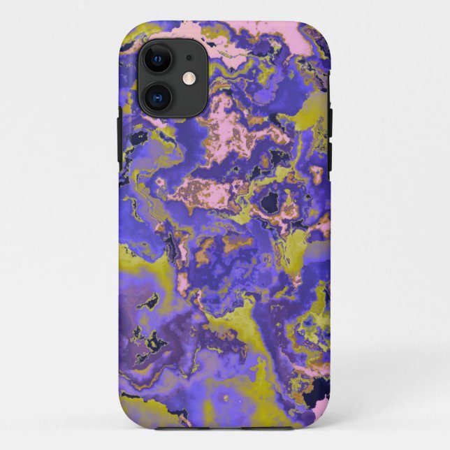Funda De Case-Mate Para iPhone Mármol Radioactivo (Reverso)