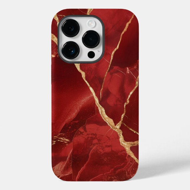 Funda De Case-Mate Para iPhone Mármol rojo de Guay (Reverso )