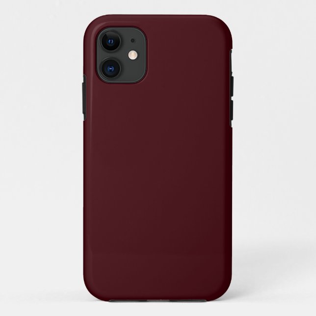 Funda De Case-Mate Para iPhone Mármol rojo oscuro sólido (Reverso)