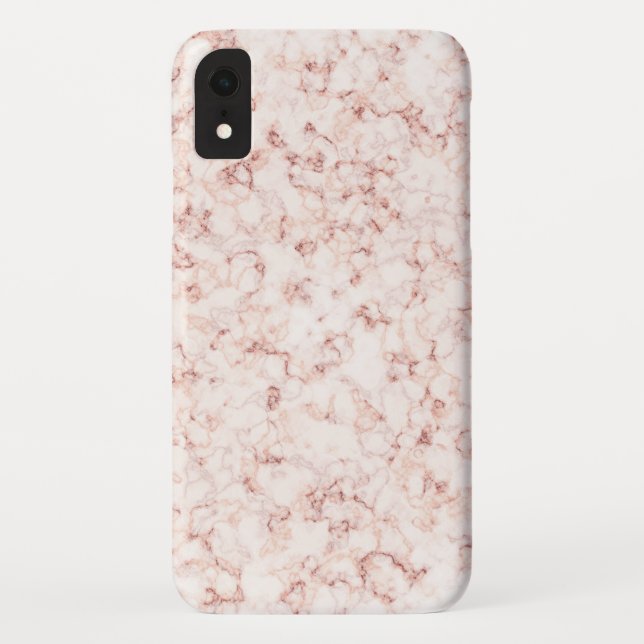 Funda De Case-Mate Para iPhone Mármol rosa elegante (Reverso)