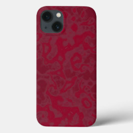 Funda Para iPhone 13 mármol rosa y rojo