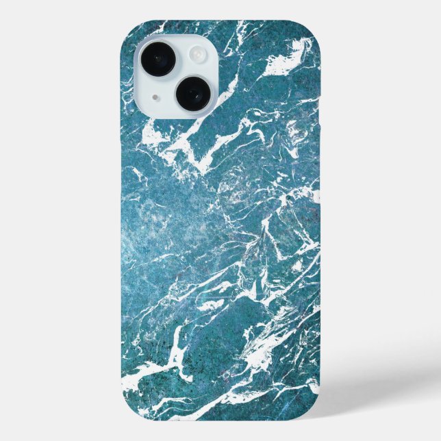 Funda De Case-Mate Para iPhone mármol turquesa (Reverso )