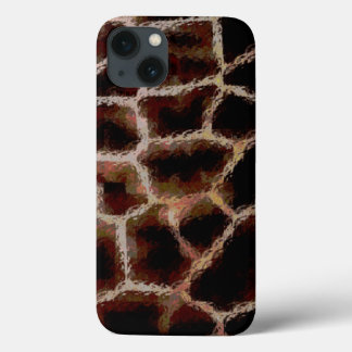 Funda Para iPhone 13 Marrón de impresión animal