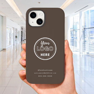 Funda Para iPhone 14 De Case-Mate Marrón del logotipo de promoción Minimalista para 