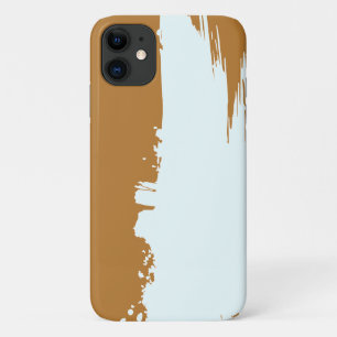 Funda Para iPhone 11 Marrón Dorado  Salpicadura Blanca