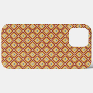 Funda Para iPhone 13 Pro Max Marrón retro tierra ondulada retro vintage mediado