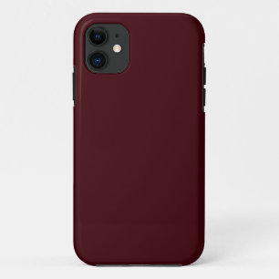 Funda Para iPhone 11 Marrón rojo oscuro sólido