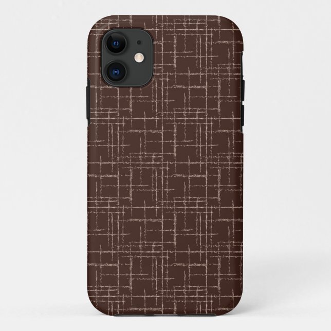 Funda De Case-Mate Para iPhone Marrón texturado. (Reverso)