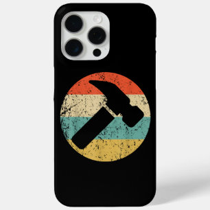 Funda Para iPhone 15 Pro Max Martillo retro vintage carpintero