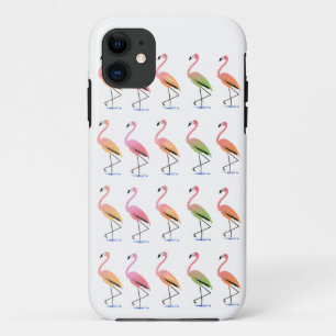 Funda Para iPhone 11 Marzo de los flamencos tropicales