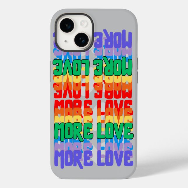 Funda De Case-Mate Para iPhone Más amor (Reverso )