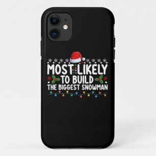 Funda Para iPhone 11 Más Probable De Construir El Muñeco De Nieve Más G
