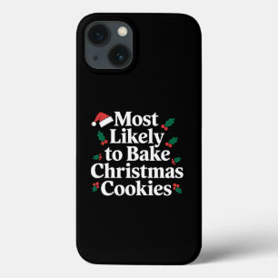 Funda Para iPhone 13 Más Probable De Hornear Galletas De Navidad Famili