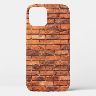 Funda Para iPhone 12 Masa de estructura roja en la pared de ladrillo