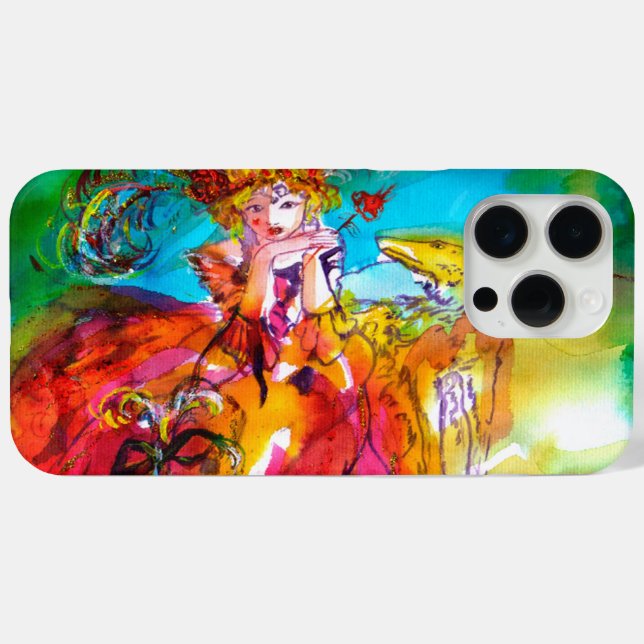 Funda De Case-Mate Para iPhone Máscara de carnaval de MIRANDOLINA / Veneciana (Reverso (Horizontal))