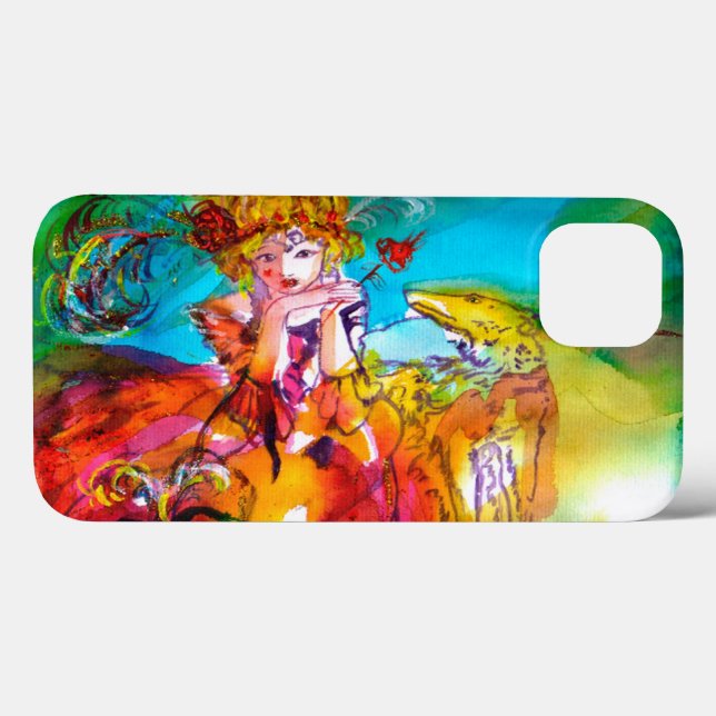 Funda De Case-Mate Para iPhone Máscara de carnaval de MIRANDOLINA / Veneciana (Reverso (Horizontal))