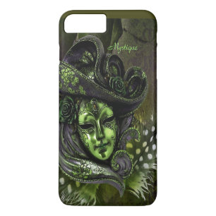 Funda Para iPhone 8 Plus/7 Plus Máscara de carnaval - Peridot Damask iPhone 7 más