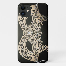 Funda Para iPhone 11 Máscara de Mascarada Elegante Verde Perla Vintage