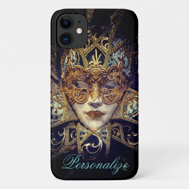 Funda De Case-Mate Para iPhone Máscara de mascarada Gótica victoriana elegante (Reverso)