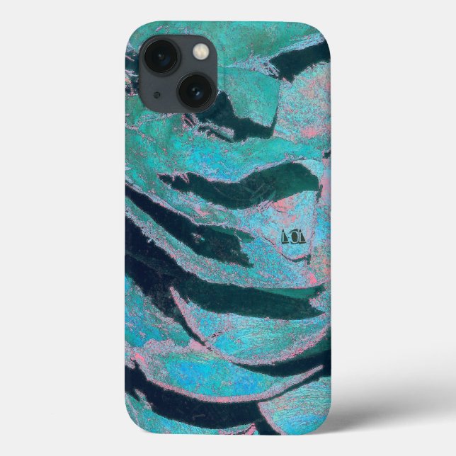 Funda De Case-Mate Para iPhone Máscara de risas azules (Reverso)