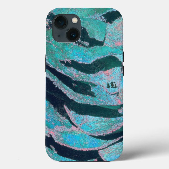 Funda De Case-Mate Para iPhone Máscara de risas azules (Reverso )
