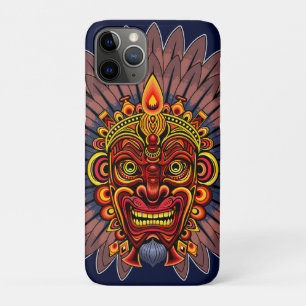 Funda Para iPhone 11 Pro Máscara ritual del rey guerrero tribal