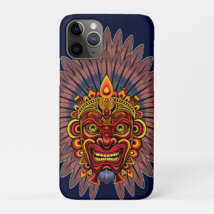 Funda Para iPhone 11 Pro Máscara ritual del rey guerrero tribal