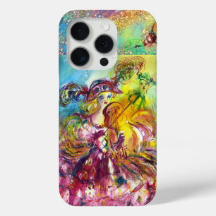 Funda Para iPhone 15 Pro Máscaras de carnaval veneciano/ARLECCHINA VIOLINIS
