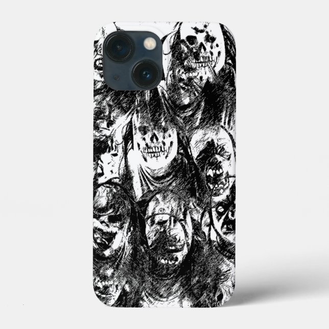 Funda De Case-Mate Para iPhone Máscaras espeluznantes (Reverso )