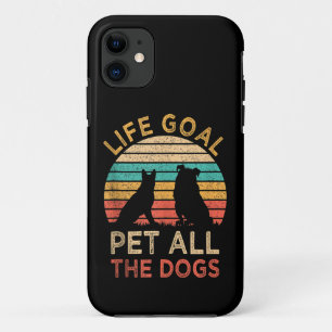 Funda Para iPhone 11 Mascota De Gol De Vida Todos Los Perros Divertido 