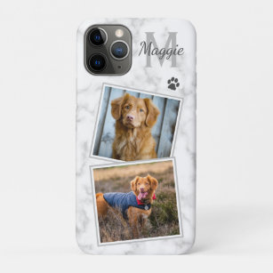 Funda Para iPhone 11 Pro Mascota fotográfico personalizado Perro Gato Monog