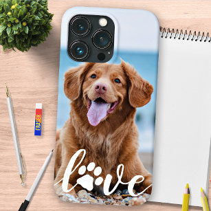 Funda Para iPhone 13 Pro Mascota personalizado Perro Lover imagen de amor P