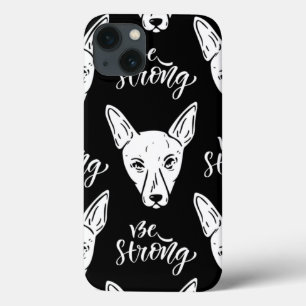 Funda Para iPhone 13 Mascotas de patrones Perros fuertes