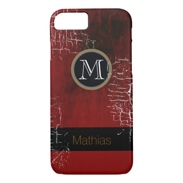 Funda De Case-Mate Para iPhone masculine monogram (Reverso)